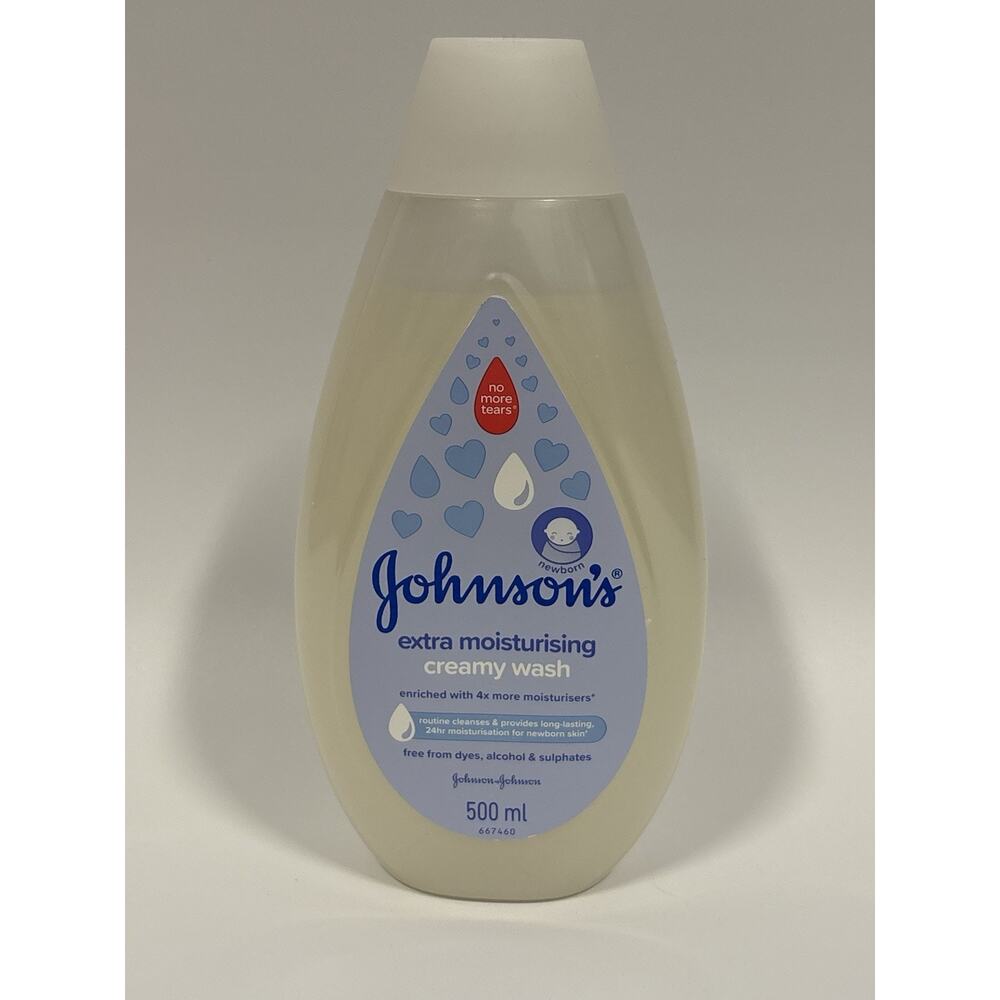 JOHNSON'S BABY EXTRA MOISTURISING CREAMY WASH 500 ML / 16.9 OZ